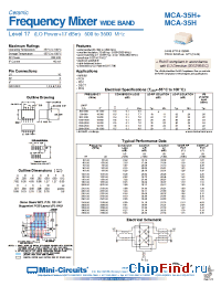 Datasheet MCA-35H+ manufacturer Mini-Circuits